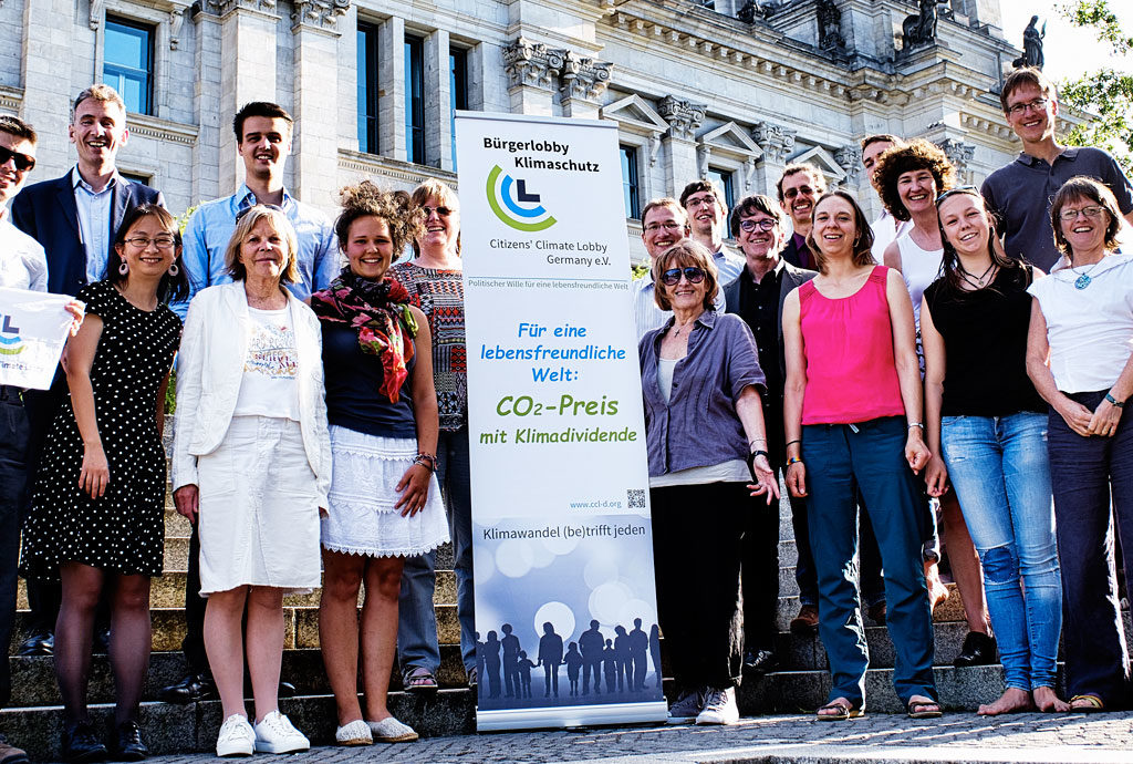 Jahrestreffen der Bürgerlobby Klimaschutz 2018, vor dem Reichstag in Berlin.