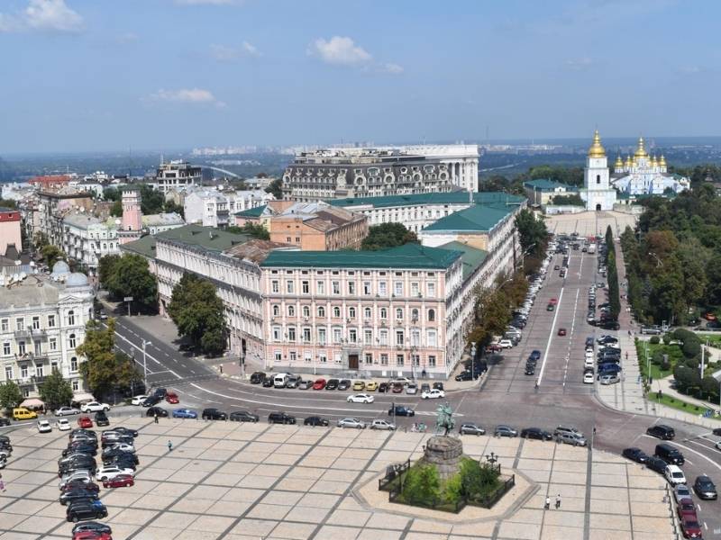 Blick auf die Stadt Kiew vor dem Krieg
